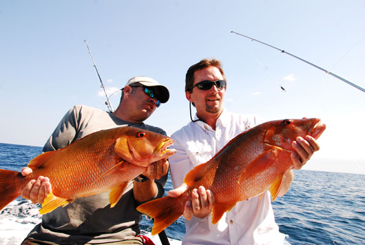 Snapper fishing cancun isla mujeres