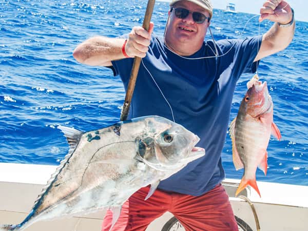 bottom fishing snapper and pompanos cancun
