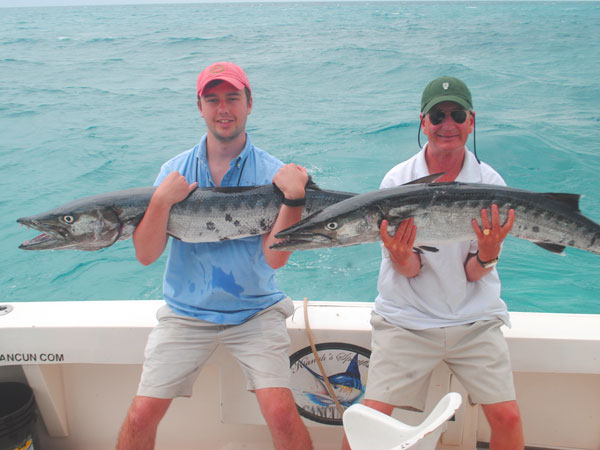 Fishing barracuda in cancun