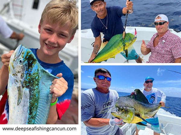 Fishing mahi-mahi in cancun